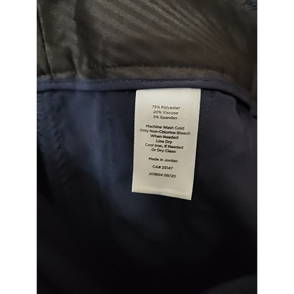 Talbots Hampshire Ankle Dress Pants Womens 6 Navy Blue Straight Leg Stretch NEW - Picture 9 of 10